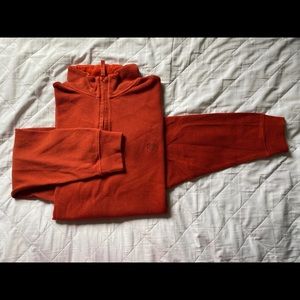 CHAPS 1/4 Zip Pullover - 2X - Orange